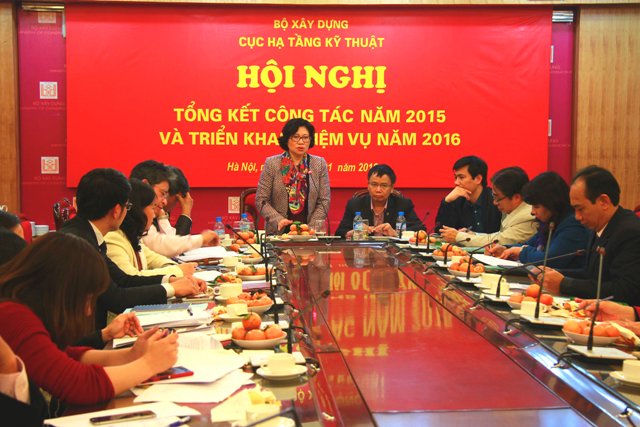 Thứ trưởng Bộ Xây dựng Phan Thị Mỹ Linh phát biểu chỉ đạo tại Hội nghị