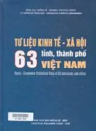 Tên sách: Tư liệu kinh tế - xã hội 63 tỉnh, thành Việt Nam. 